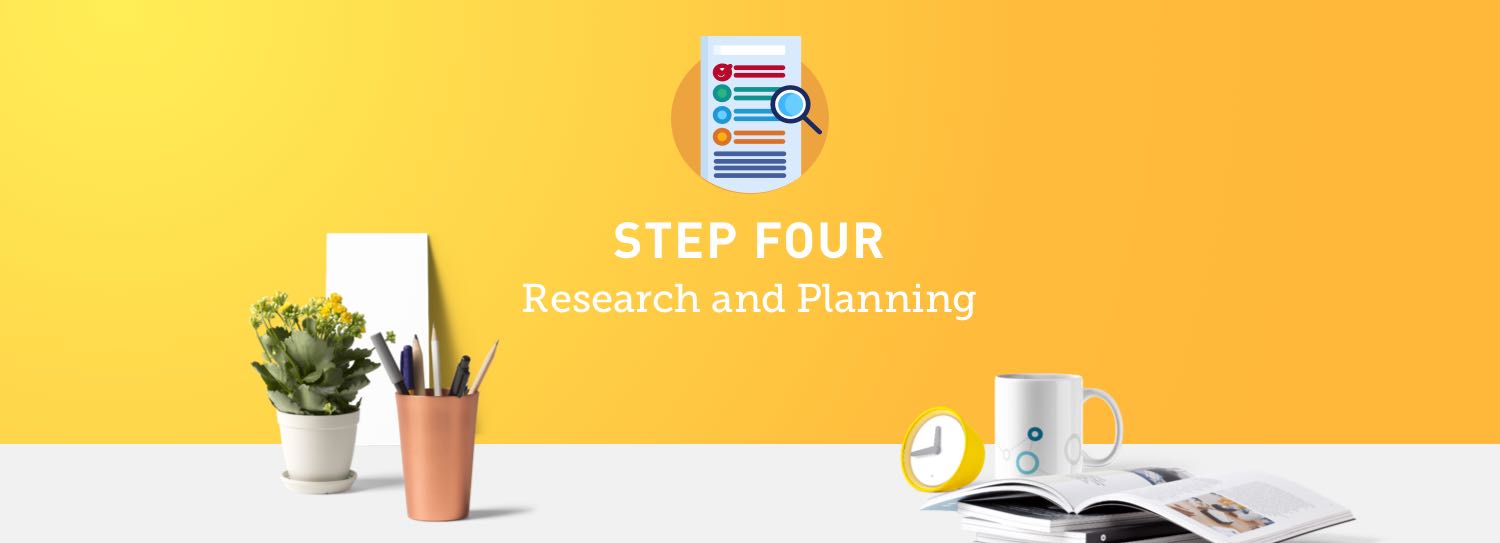 Website design process step four: Research and planning