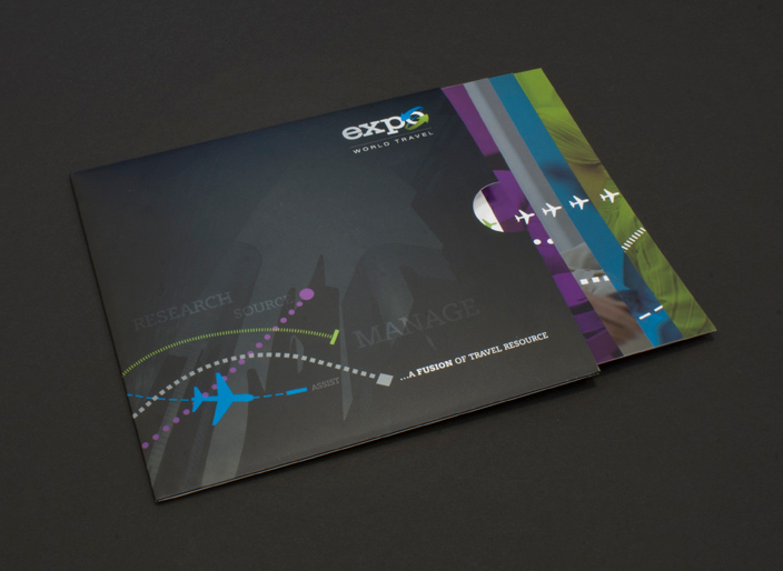 bespoke slipcase brochure design with interchangeable pull out sleaves