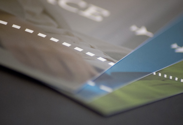 bespoke brochure design texture focus