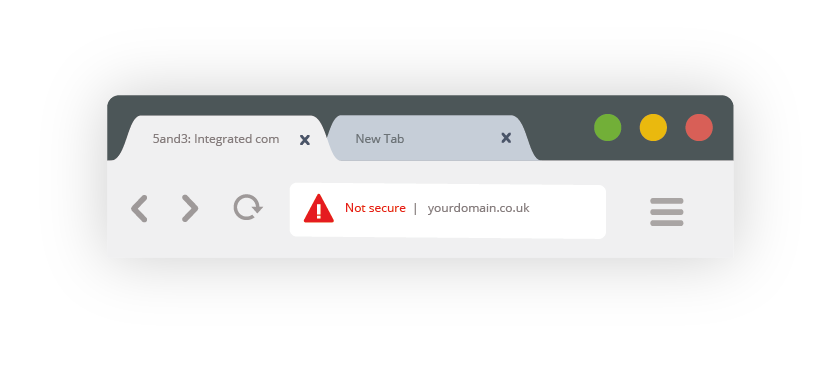Future Chrome HTTPS non-secure symbology
