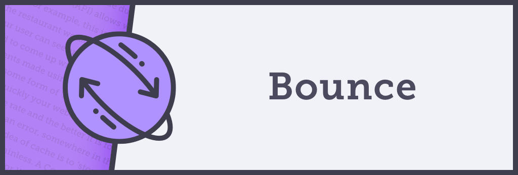What is website bounce rate?