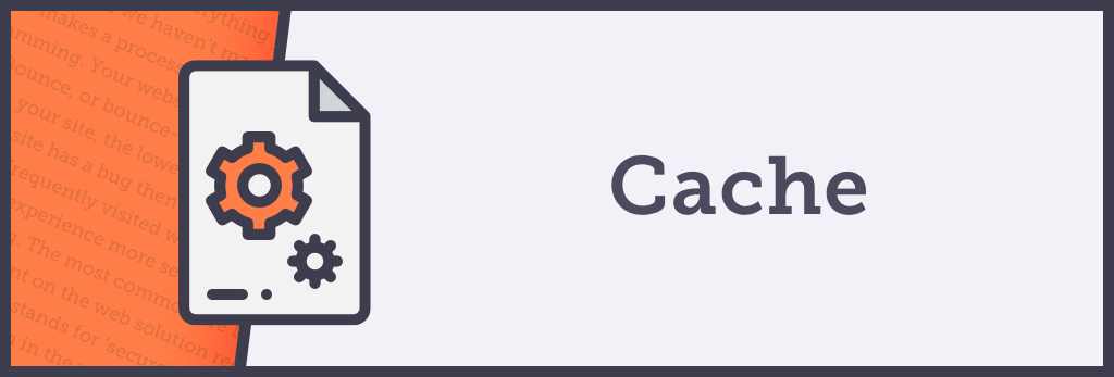 What does cache mean?