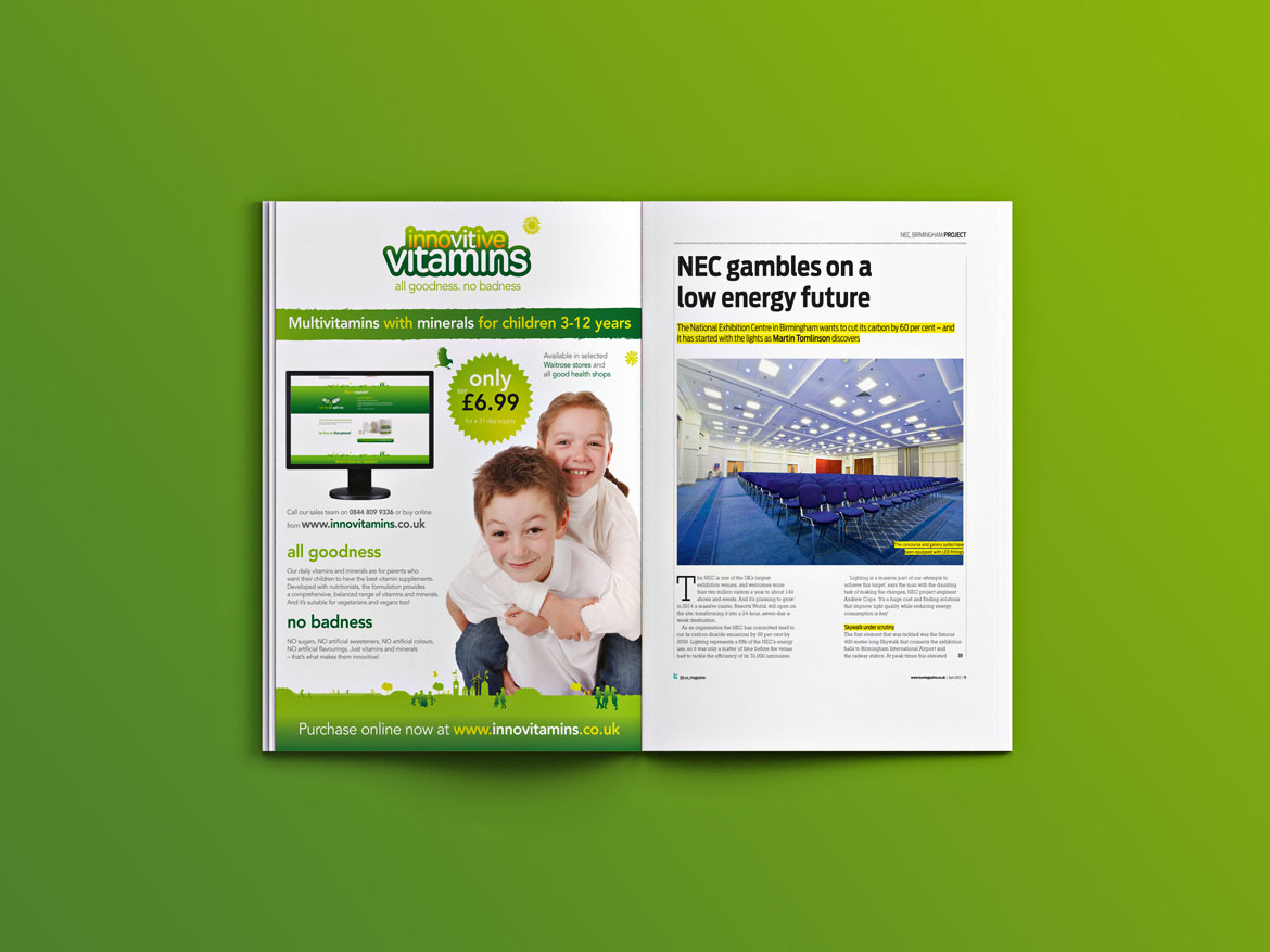 Advertising design for Childrens multivitamin product