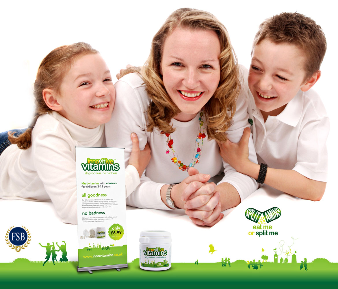 Product branding for childens multivitamin capsules