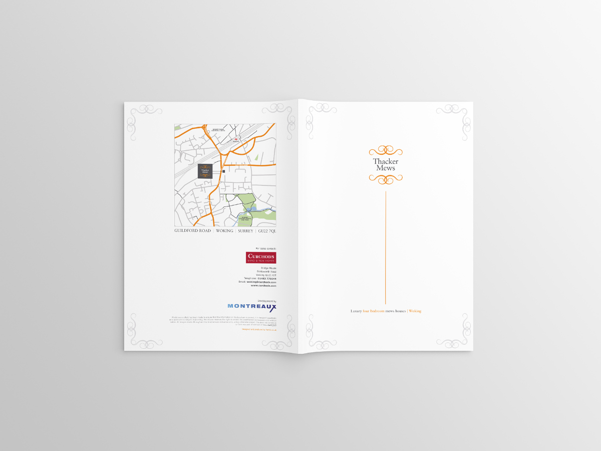 Property sales brochure design for luxury mews houses and apartments
