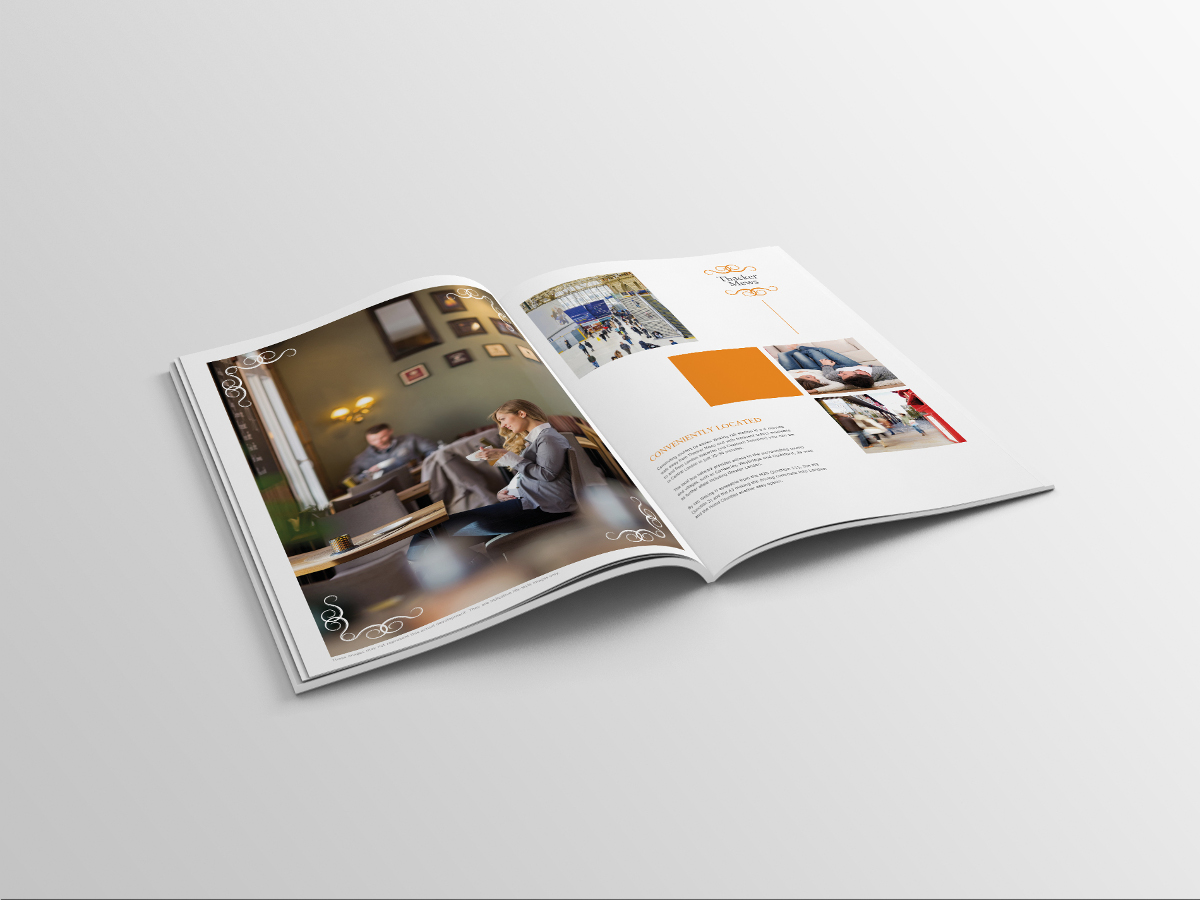 Property sales brochure design for luxury mews houses and apartments