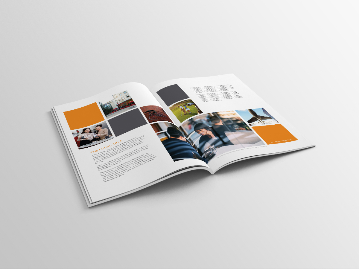 Property sales brochure design for luxury mews houses and apartments