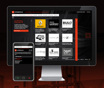 Bespoke website design and mobile optimised solution for cerberus systems