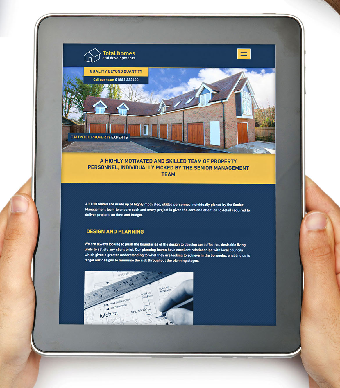 Website design and development for property developer by 5and3