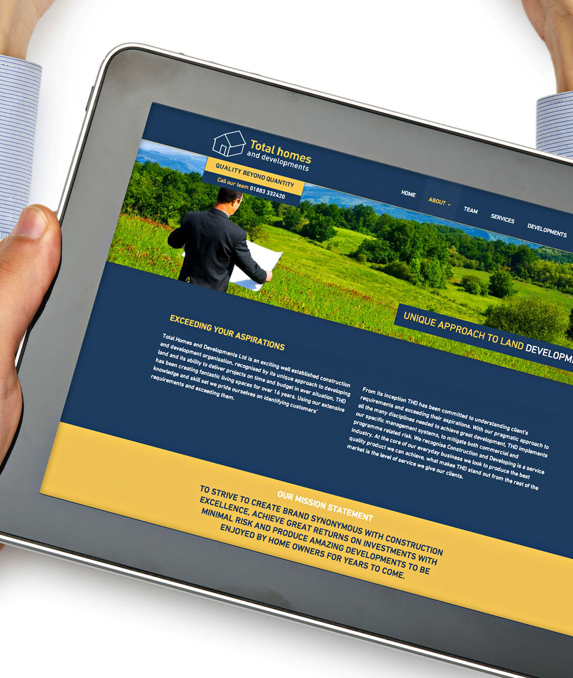 Website design and development for property developer by 5and3