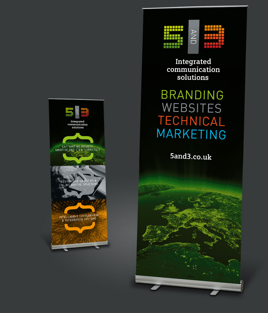 5and3 pull up banner